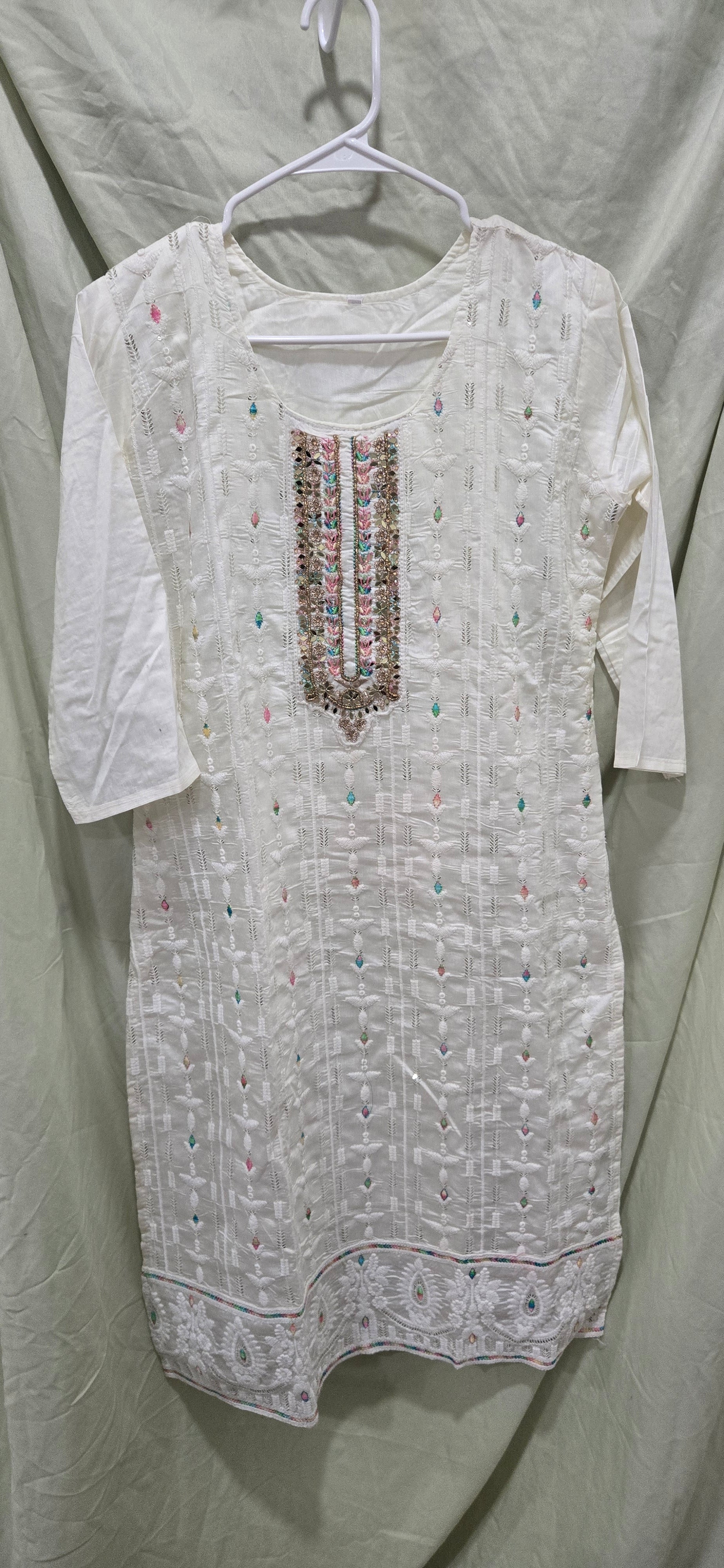 Mauve Embroidered Three-Piece Kurta Set | Premium Rayon Suit with Mirror Work Dupatta